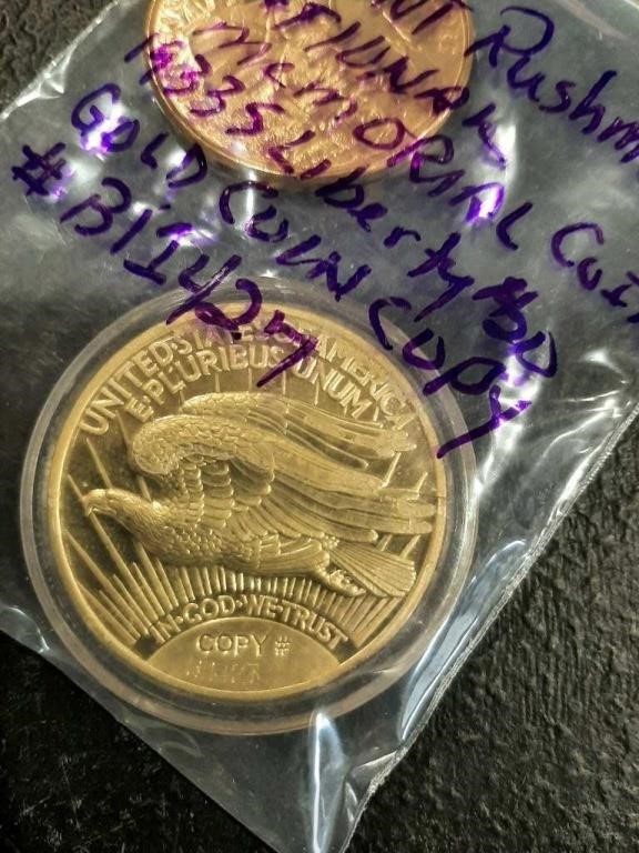 $20 Liberty copy, Rushmore coin