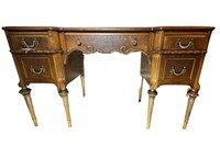 Antique Art Deco era Knee-Hole Ladies Vanity Desk