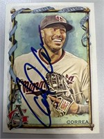 Carlos Correa Signed Card with COA