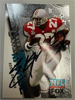 Eddie George Signed Card with COA