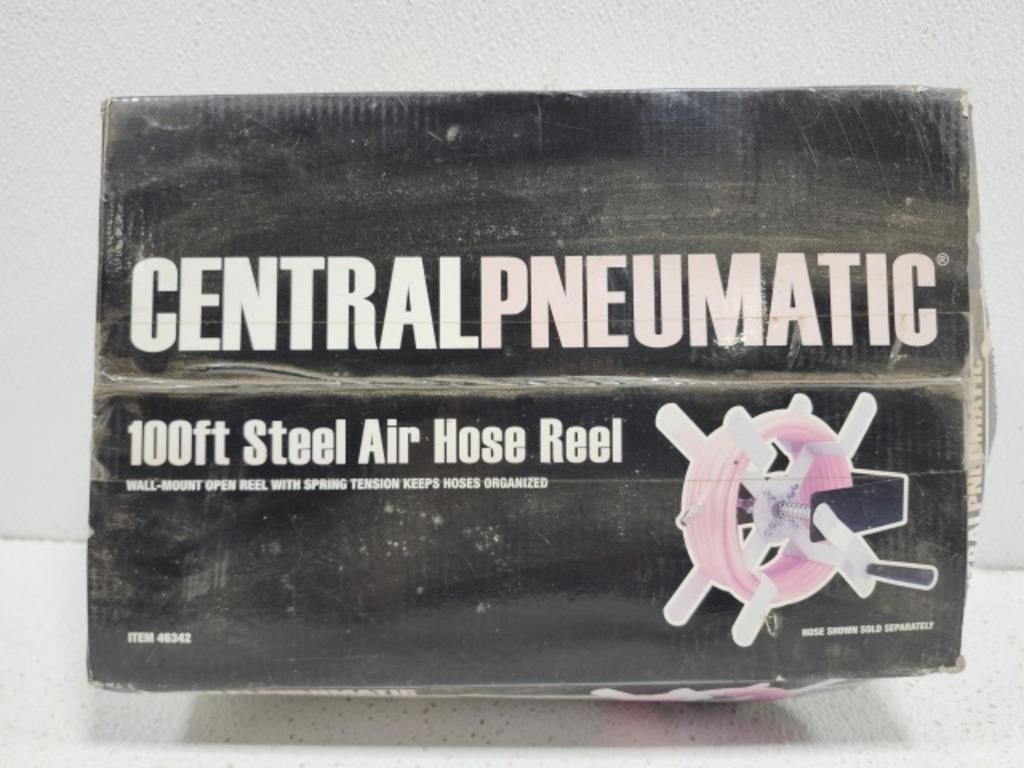 CentralPneumatic 100ft Steel Air Hose Reel