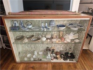 Large Glass Front Display Storage Cabinet