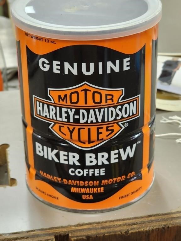 Harley Davidson Coffee Can