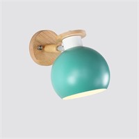 Kids Room Wall Sconce Light  12cm Wood Base  2pc