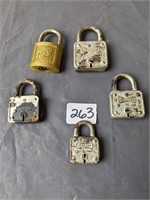 Lot of 5 Locks- NO Keys