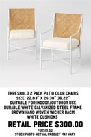 Threshold 2 Pack Patio Club Chairs