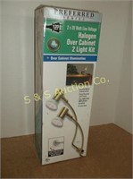 Halogen over cabinet 2 light kit--New