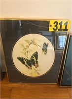 Betty McSIntire 1986 framed watercolor NO