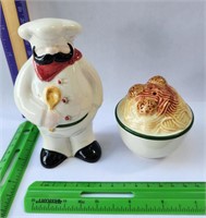 Salt&Pepper shaker chef and spaghetti