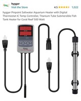 hygger Pinpoint Saltwater Aquarium Heater with