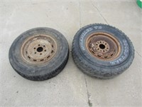 265/75/R16 Tire on 6 Hole GM Rim & 225/75/R16 Tire