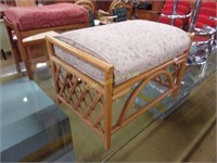 Bamboo Bustle Bench with Removable Cushion