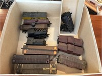 Box of Model Toy Trains