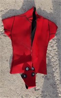 Red Wet Suit Top No size in it Sm/Med ? Nice Cond