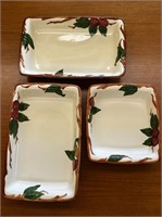 FRANCISCAN Pottery "Apple" Baking Dishes