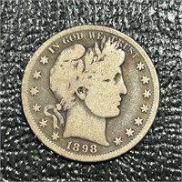 1898-S US Barber Half Dollar *Key Date
