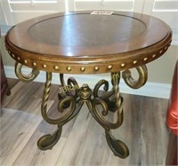 IRON FRAME LAMP TABLE