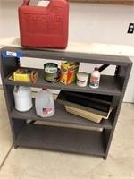 4 Shelf Steel Shelving Units with Contents