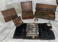 Antique Troemner Apothecary Scales, Weights, etc