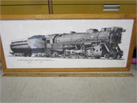 Mikado Type Freight Locomotive Framed Print