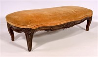 Victorian knelling bench, carved legs & side,