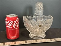 Glass/Crystal Basket Made in Slovakia