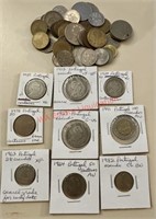 Portuguese Coins (living room shelf)