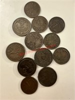 Pre-WWI Copper Austrian Coins 1893-1911 (living