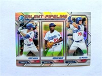 2021 Topps Dodgers Pipeline Josiah Gray Refractor