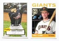 2021 Topps 70th 1B '65 Will Clark '52 Fred Freeman