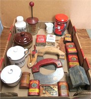 Vintage Tins & Misc Kitchen Items