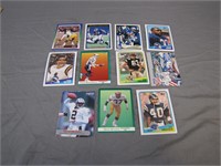 11 Assorted Football Collectors Cards
