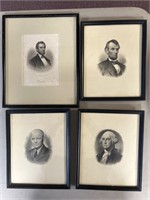 Framed presidents pictures lithos Art