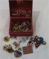 Patriotic Pins w/Box