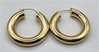 14k Yellow Gold Pierced Earrings 3.8g