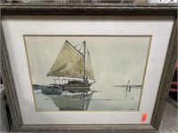 LARGE FRAMED PRINT BARNES PROB ROBERT L