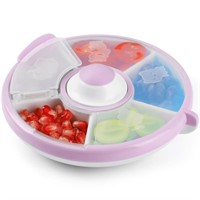 R1928  Cowiewie Kids Snack Container, 5 Compartmen