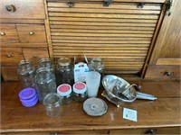 Vintage Puree Food Mill and Canning Items