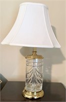 $ Waterford Crystal & Brass Lamp