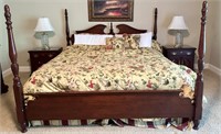 Pennsylvania House Cherry King Bed & Mattress