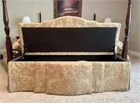 Ultra-Mek Upholstered Storage Bench on Wheels
