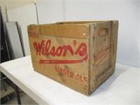 WILSON'S WOODEN GINGER ALE CASE