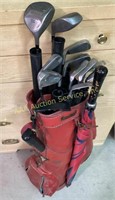 Excalibur Golf Club Set with Leather Golf Bag