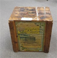 Antique Boston coffee wood box