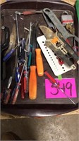 Tray lot of tools
