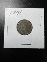 1891 Indian Head Coin