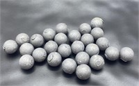 (E) 0.49 Muzzleloader Round Balls, 26 Total