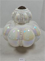 White opalescent milk glass light cover large