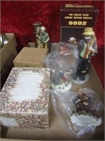 Clown figurine and more.
