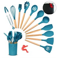 Lychee 13pc Silicone Utensil Set  Heat Resistant